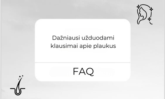 Dažniausiai užduodami klausimai apie plaukų priežiūrą - Plaukui.lt