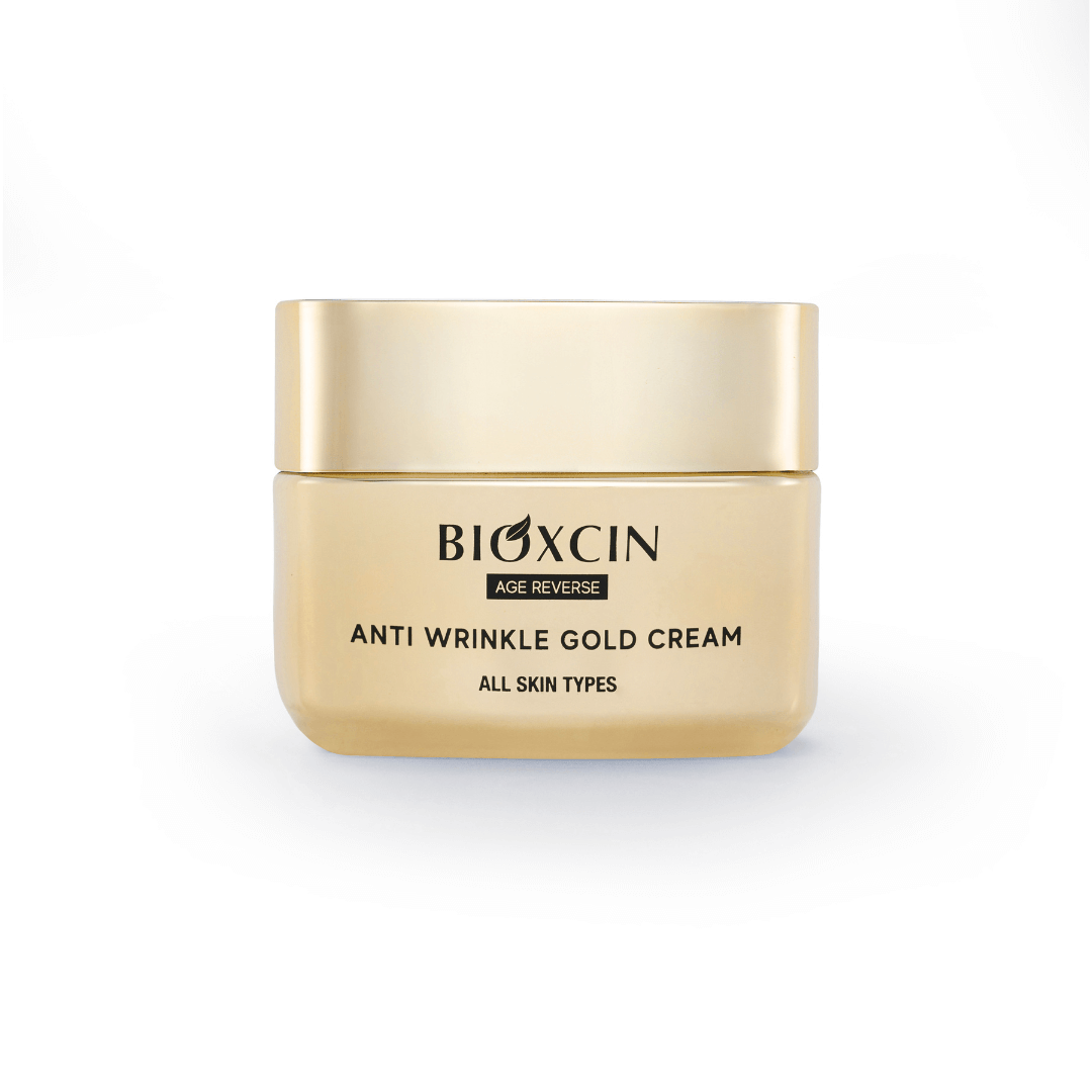 BIOXCIN AGE REVERSE GOLD veido kremas nuo raukšlių su aukso dulkėmis, 50 ml - Plaukui.lt