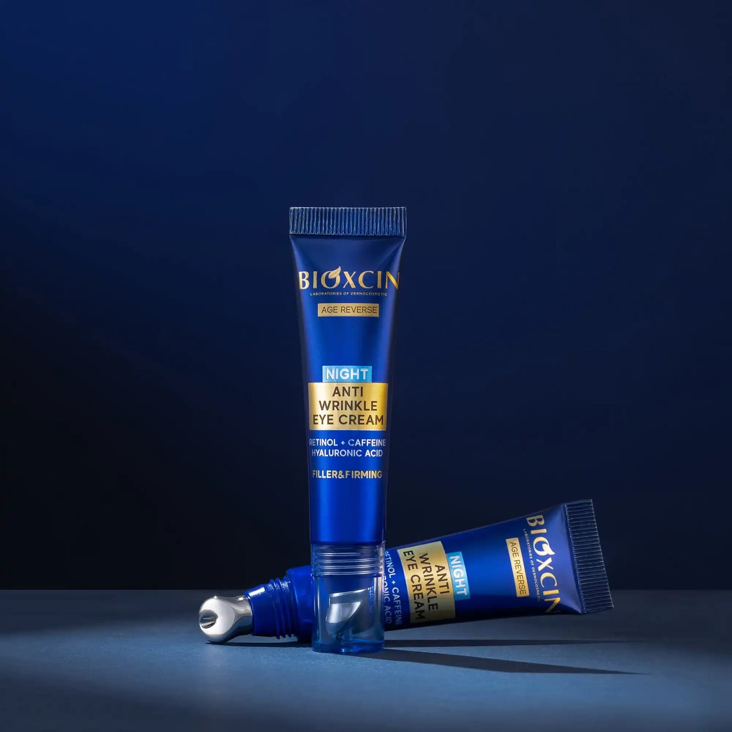 BIOXCIN AGE REVERSE naktinis paakių kremas su hialurono rūgštimi, nuo raukšlių, 15 ml - Plaukui.lt