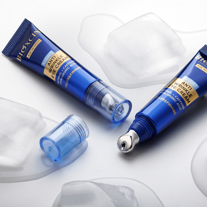 BIOXCIN AGE REVERSE naktinis paakių kremas su hialurono rūgštimi, nuo raukšlių, 15 ml - Plaukui.lt