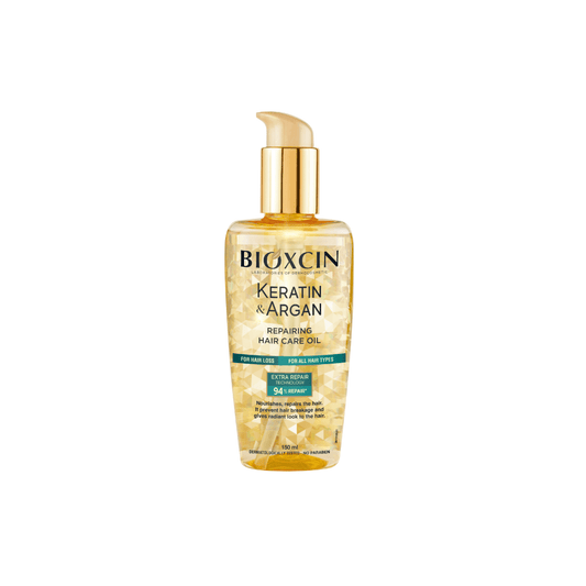 BIOXCIN KERATIN & ARGAN atstatomasis plaukų aliejus, 150 ml - Plaukui.lt