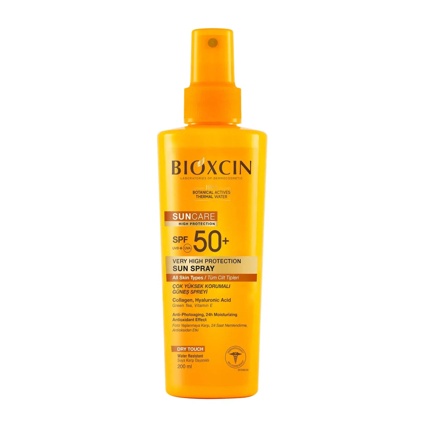BIOXCIN SUNCARE purškiamas kremas nuo saulės SPF 50+, 200 ml - Plaukui.lt