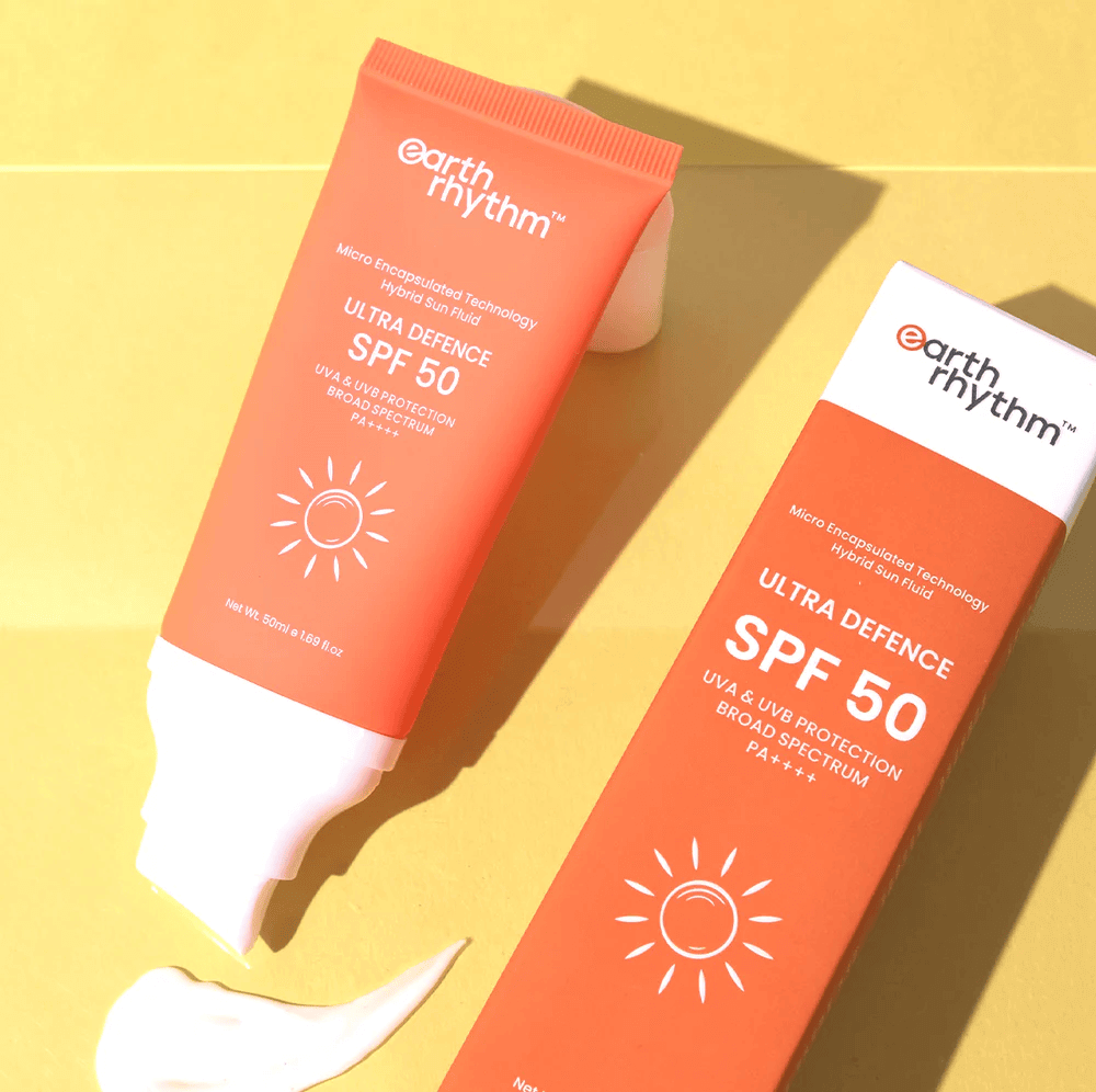 Earth Rhythm apsauginis fluidas veidui nuo saulės SPF 50, 50 ml - Plaukui.lt