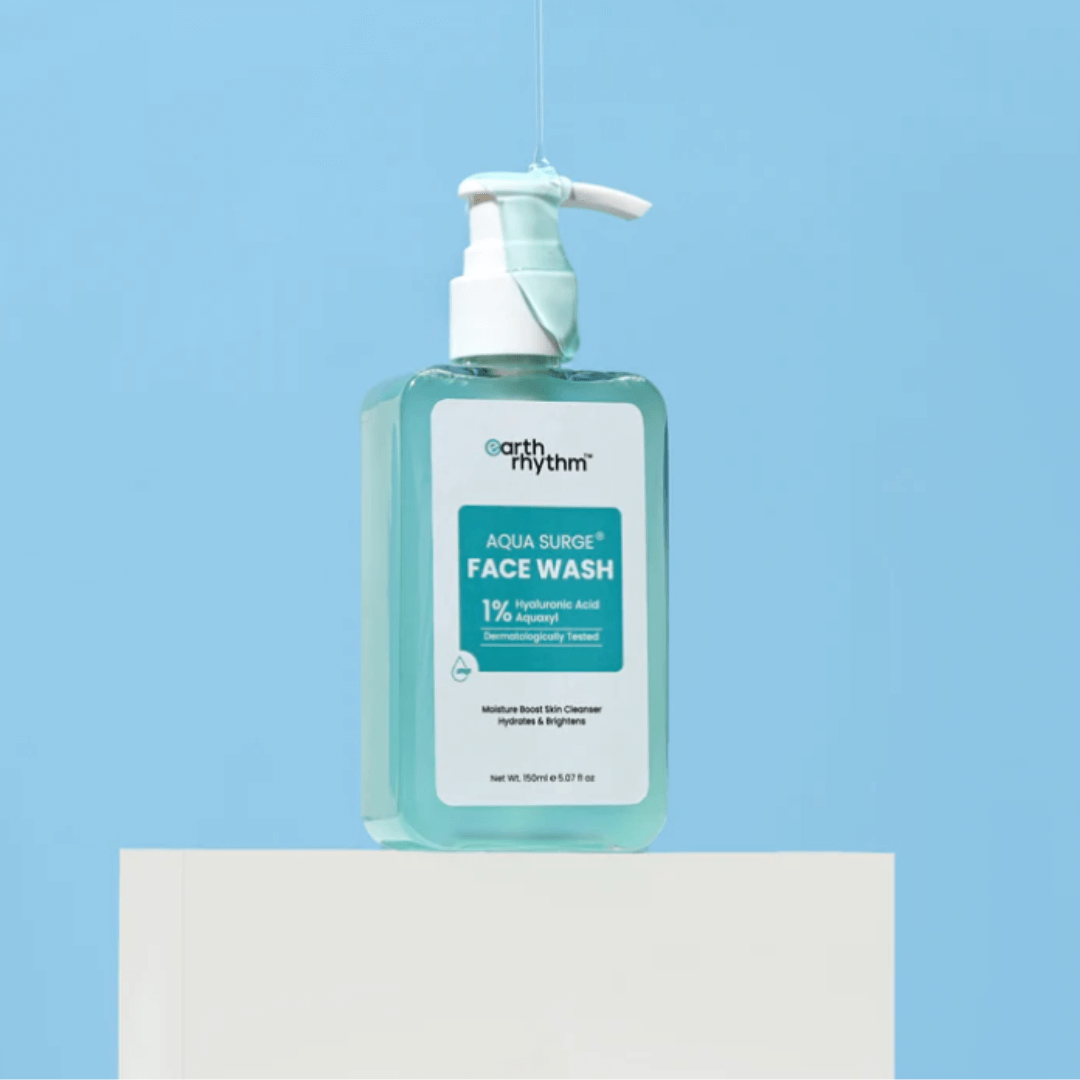 Earth Rhythm drėkinamasis veido prausiklis su hialurono rūgštim, AQUA SURGE 150 ml - Plaukui.lt