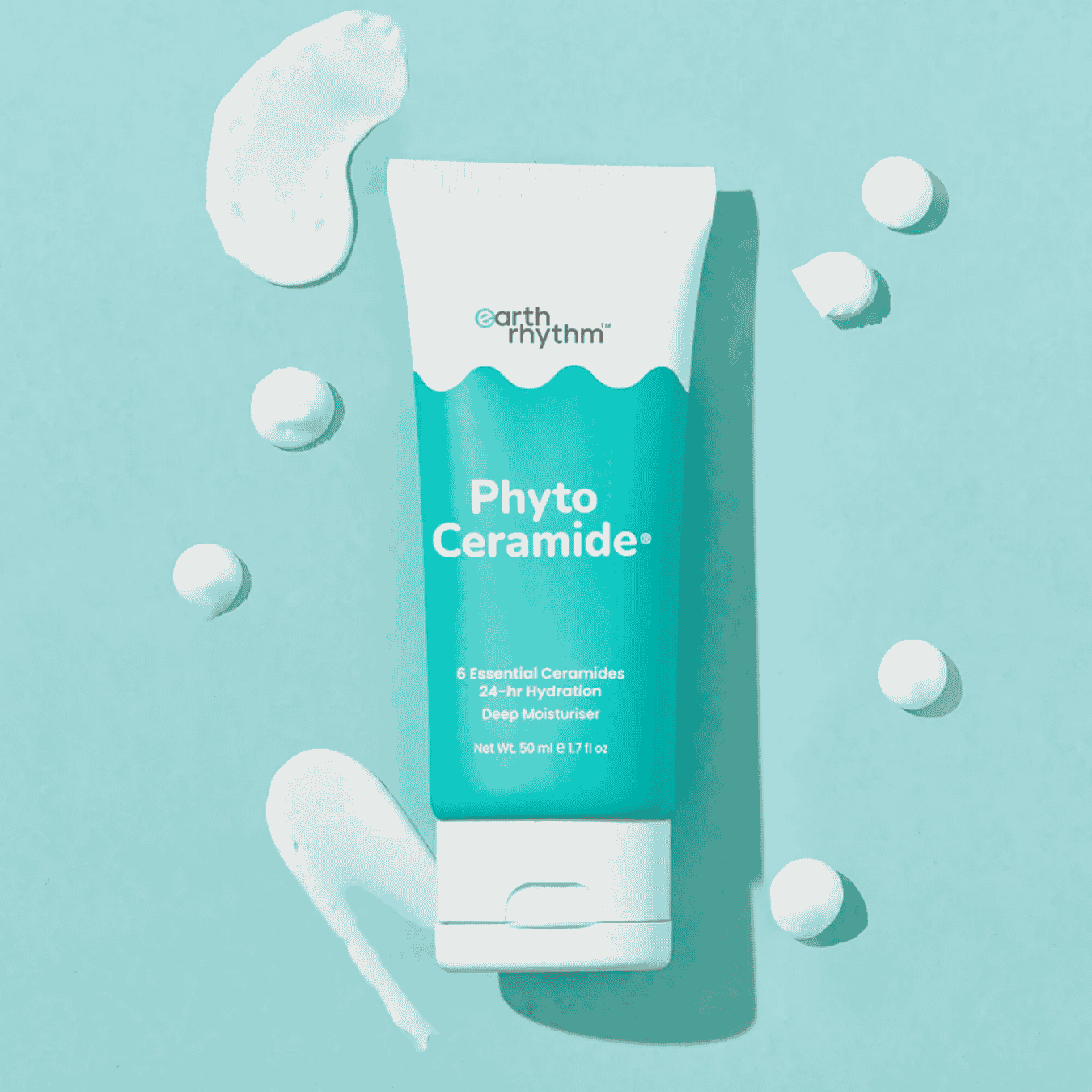 Earth Rhythm giliai drėkinantis veido kremas su keramidais PHYTO CERAMIDE, 50 g - Plaukui.lt