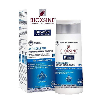 BIOXSINE šampūnas nuo intensyvaus pleiskanojimo AQUA THERMAL DS, 200 ml - Plaukui.lt