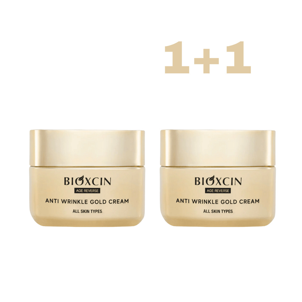 1+1 BIOXCIN AGE REVERSE GOLD veido kremas su aukso dulkėmis, nuo raukšlių, 50 ml - Plaukui.lt