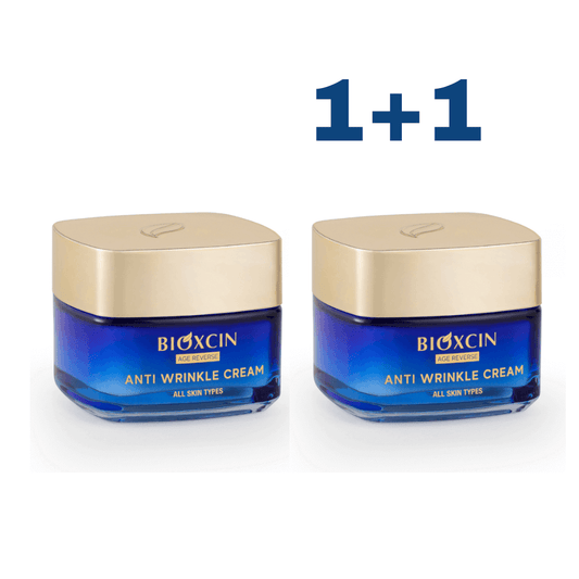 1+1 BIOXCIN AGE REVERSE naktinis veido kremas nuo raukšlių su hialurono rūgštimi, 50 ml - Plaukui.lt