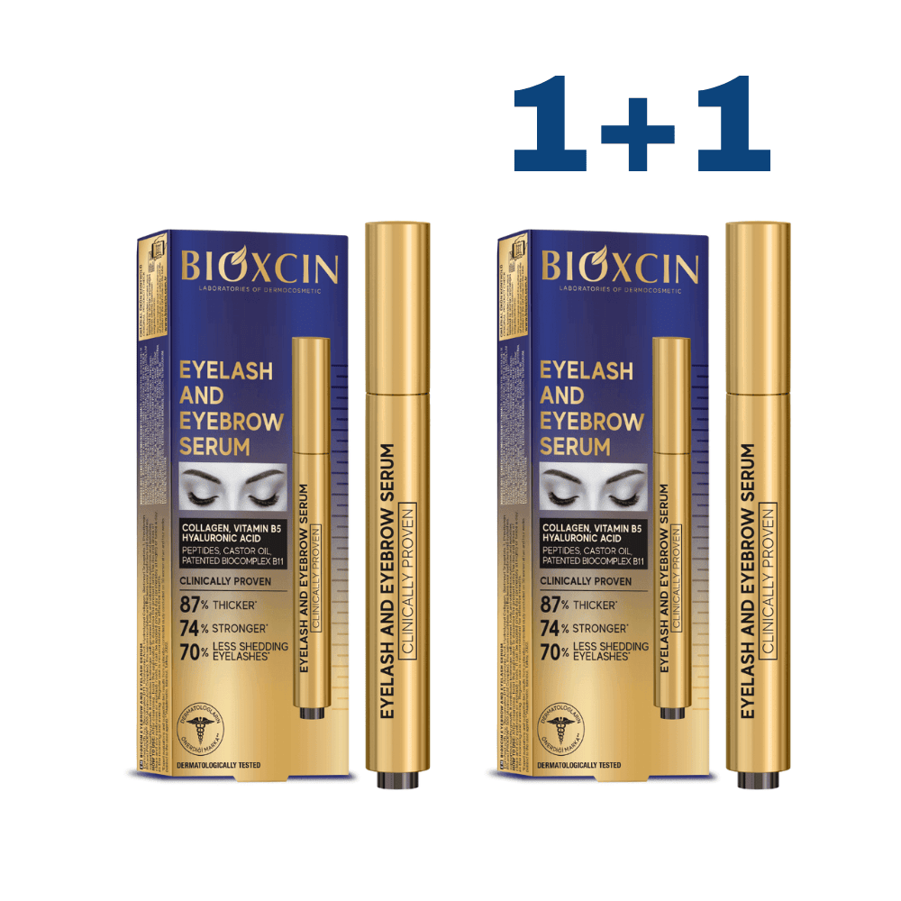1+1 BIOXCIN blakstienų ir antakių augimą skatinantis serumas, 3 ml - Plaukui.lt
