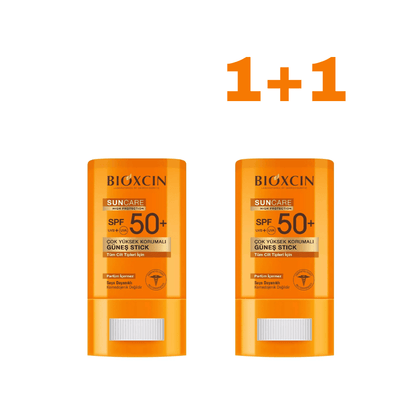 1+1 BIOXCIN SUNCARE apsauginis pieštukas nuo saulės SPF 50+, 15 g - Plaukui.lt