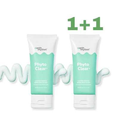 1+1 Earth Rhythm drėkinantis veido kremas be aliejaus su šalavijais ir azijos centella PHYTO CLEAR, 50 g - Plaukui.lt