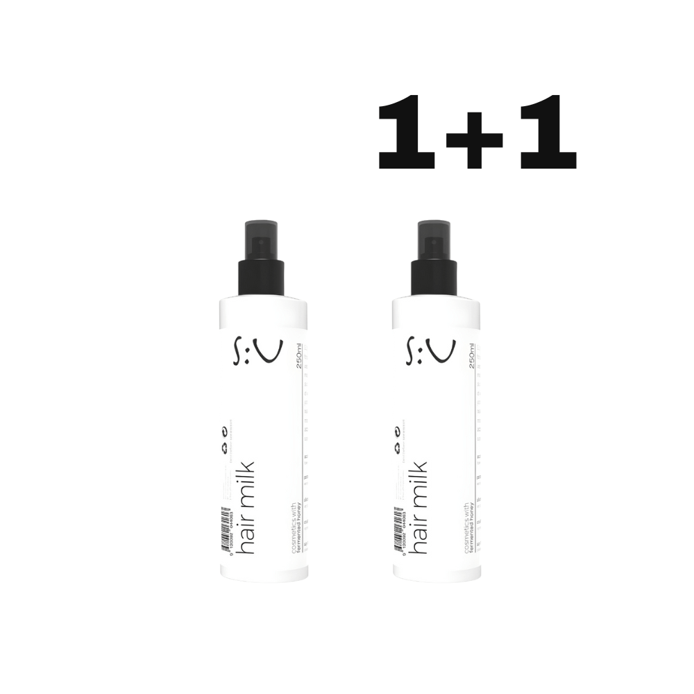 1+1 S:U Plaukų pienelis su fermentuotu medumi, 250ml - Plaukui.lt