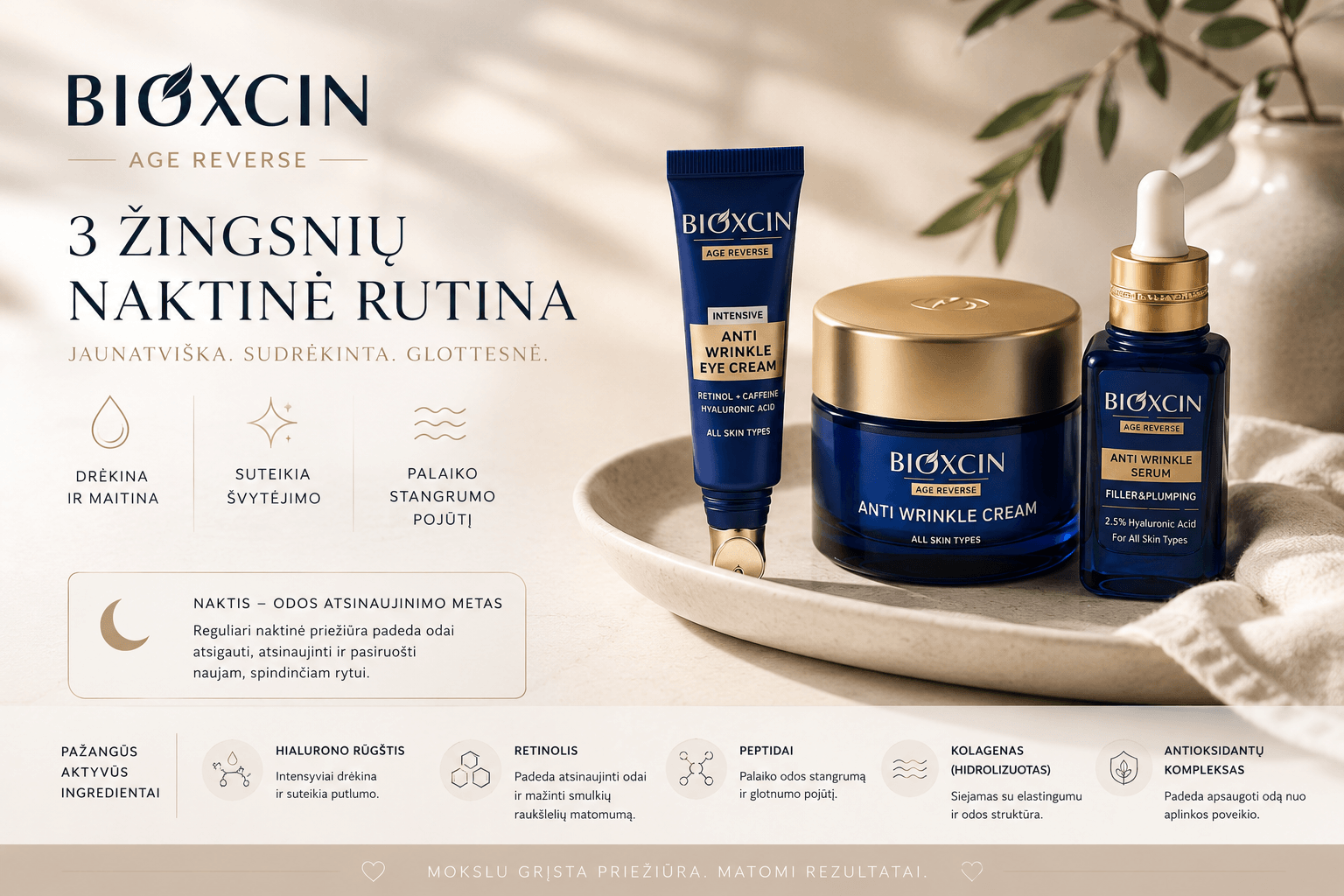 BIOXCIN Age Reverse jaunatviškos odos komplektas - Plaukui.lt