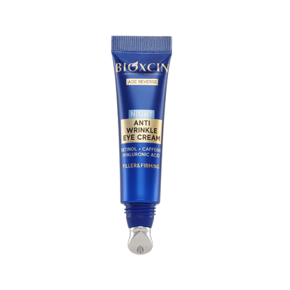 BIOXCIN AGE REVERSE naktinis paakių kremas nuo raukšlių, su hialurono rūgštimi, 15 ml - Plaukui.lt
