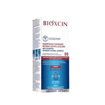 BIOXCIN AQUA THERMAL DS šampūnas nuo intensyvaus pleiskanojimo, 200 ml - Plaukui.lt