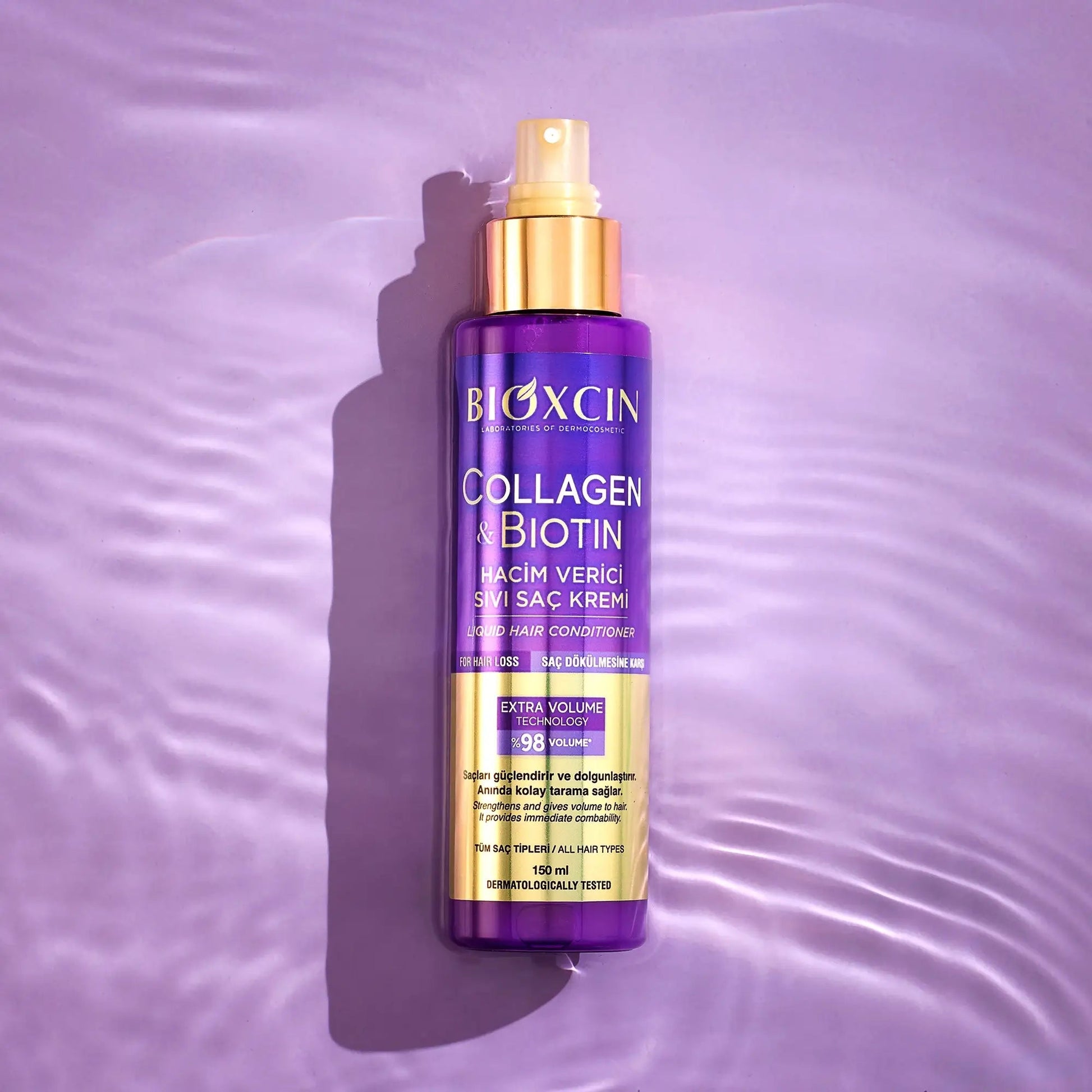 BIOXCIN COLLAGEN & BIOTIN apimties suteikiantis purškiamas plaukų kondicionierius, 150 ml - Plaukui.lt