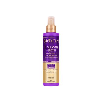 BIOXCIN COLLAGEN & BIOTIN apimties suteikiantis purškiamas plaukų kondicionierius, 200 ml - Plaukui.lt