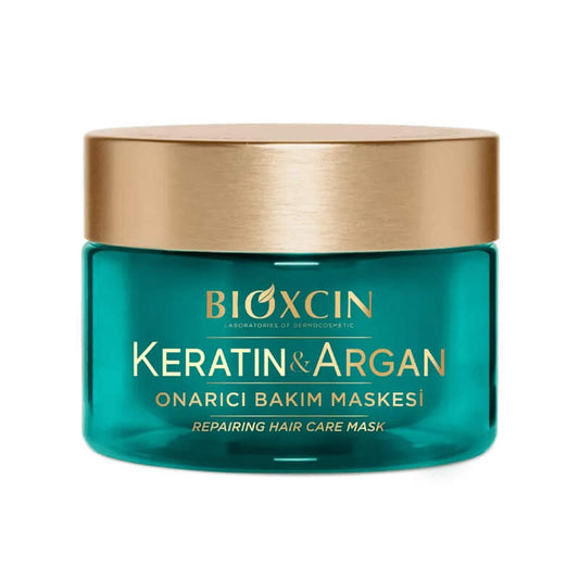 BIOXCIN KERATIN & ARGAN atkuriamoji plaukų kaukė, 225 ml - Plaukui.lt