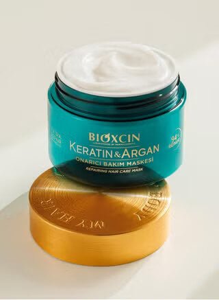 BIOXCIN KERATIN & ARGAN atkuriamoji plaukų kaukė, 225 ml - Plaukui.lt