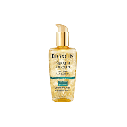 BIOXCIN KERATIN & ARGAN atstatomasis plaukų aliejus, 150 ml - Plaukui.lt