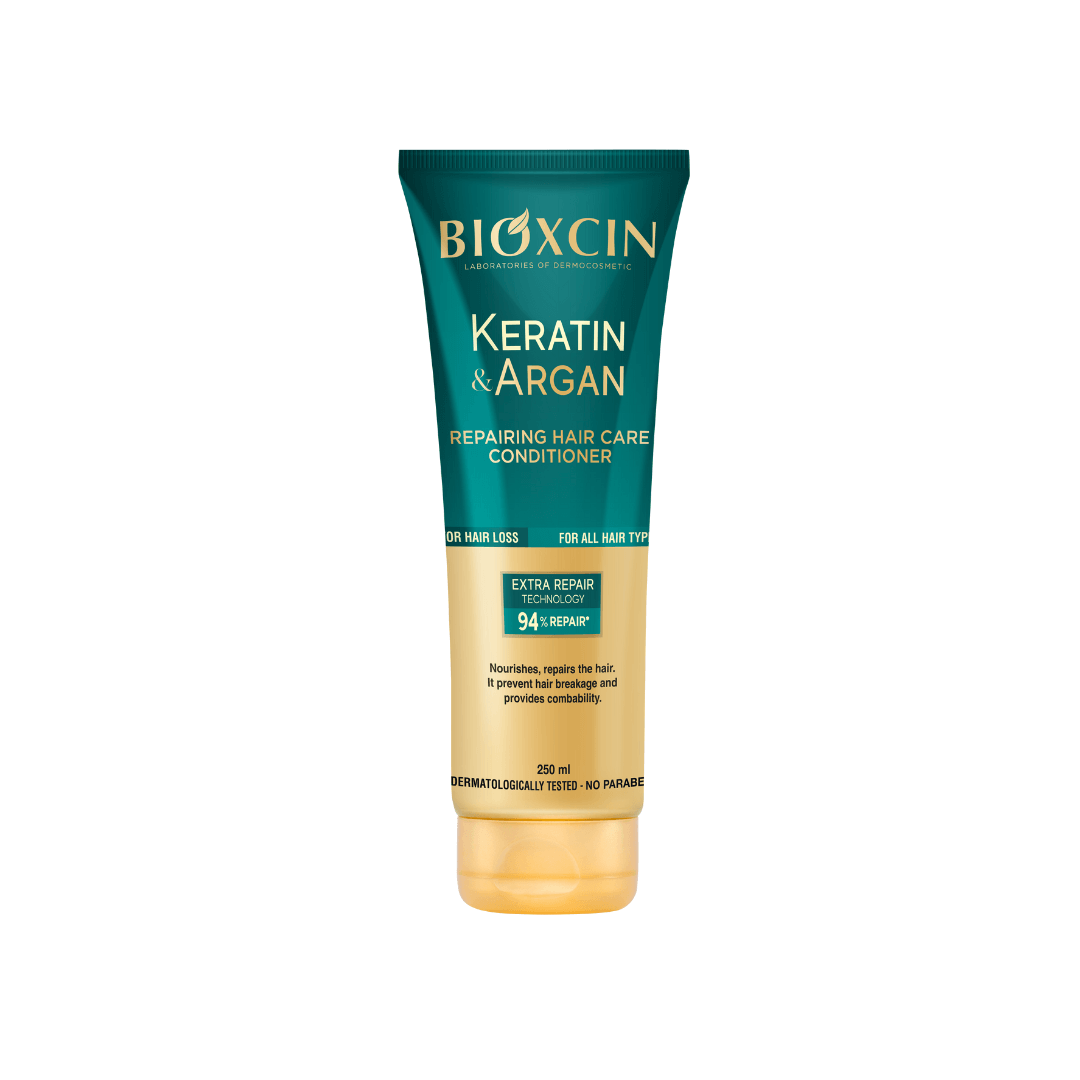 BIOXCIN KERATIN & ARGAN atstatomasis plaukų kondicionierius, 250 ml - Plaukui.lt