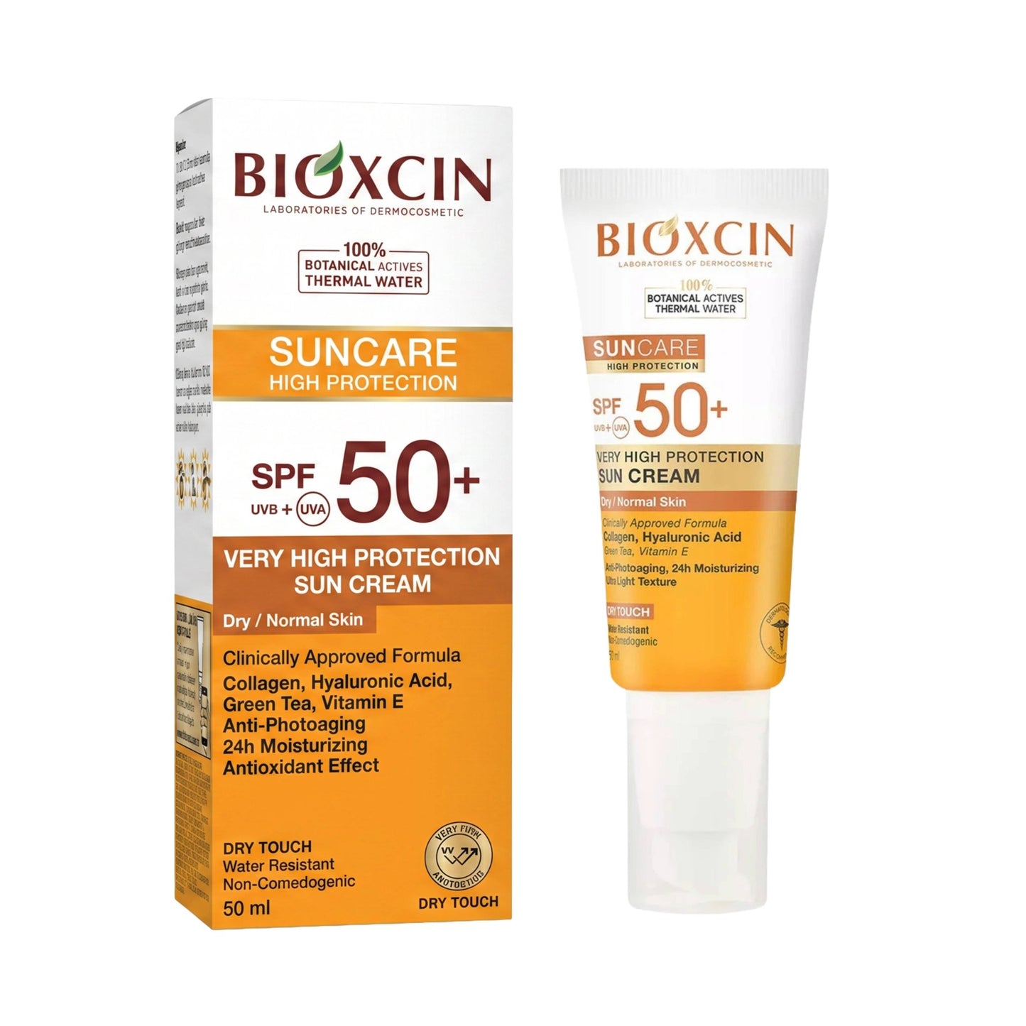 BIOXCIN SUNCARE apsauginis veido ir kūno kremas nuo saulės normaliai ir sausai odai SPF 50+, 50 ml - Plaukui.lt