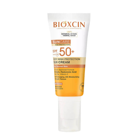 BIOXCIN SUNCARE apsauginis veido ir kūno kremas nuo saulės normaliai ir sausai odai SPF 50+, 50 ml - Plaukui.lt