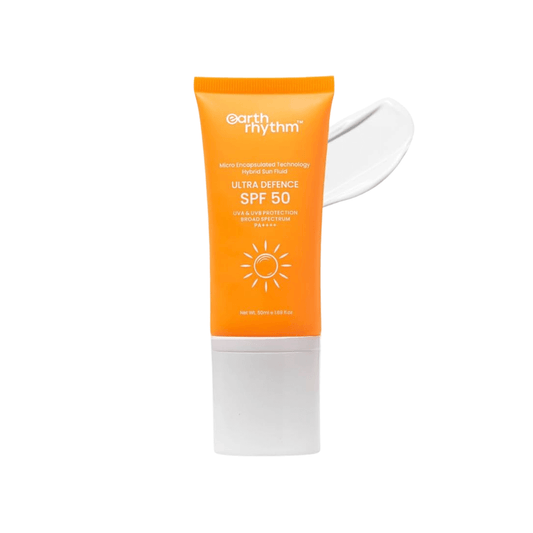 Earth Rhythm apsauginis fluidas veidui nuo saulės SPF 50, 50 ml - Plaukui.lt