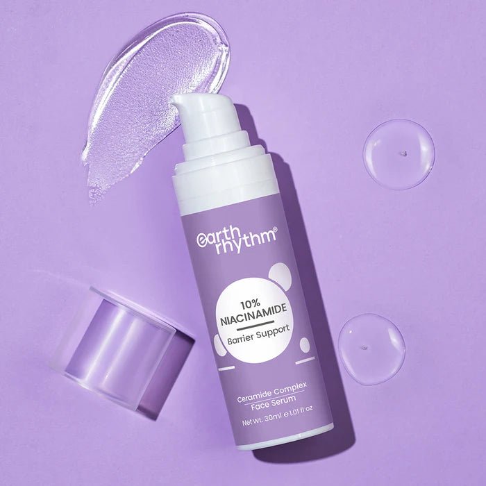 Earth Rhythm niacinamido veido serumas su keramidais ir hialurono rūgštimi, 30 ml - Plaukui.lt