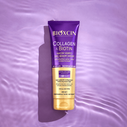 Rinkinys BIOXCIN Collagen & Biotin slinkimo stabdymui ir apimties suteikimui. - Plaukui.lt