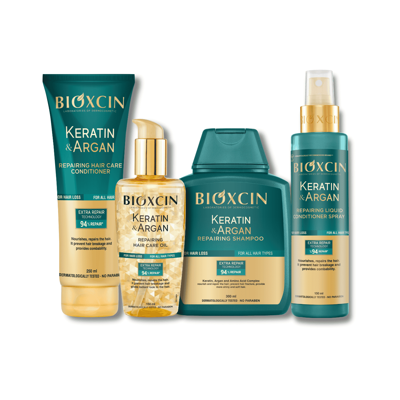 Rinkinys BIOXCIN Keratin & Argan plaukų atstatymui ir stiprinimui - Plaukui.lt