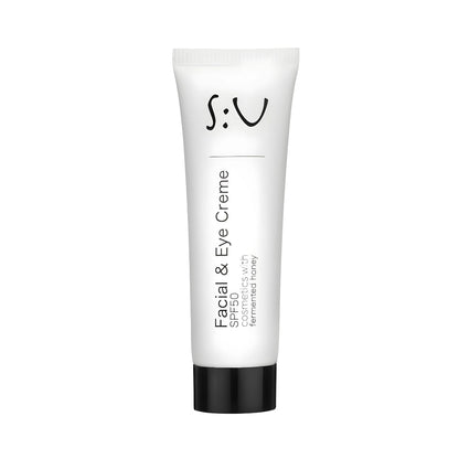 S:U Veido ir akių srities kremas SPF 50 su fermentuotu medumi, 50ml - Plaukui.lt